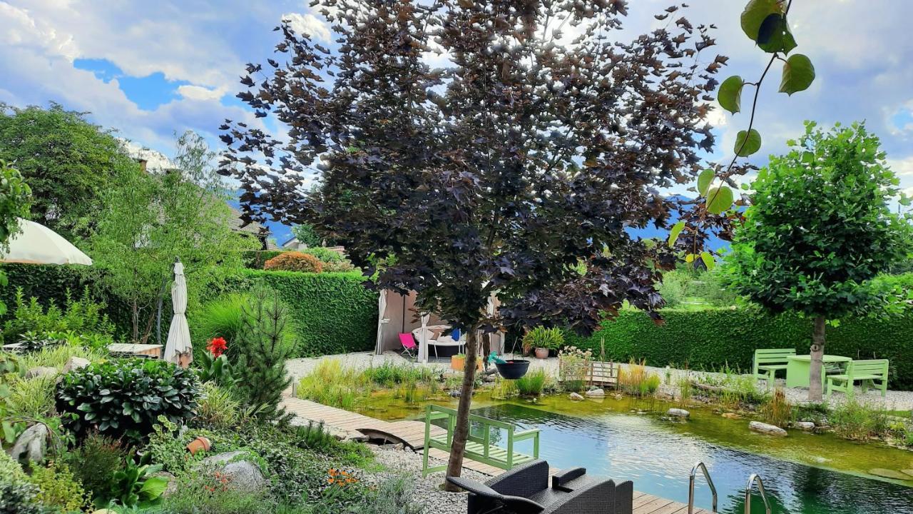 Garden Paradise Bled Apartments - Garden, Pond And Castle View Ngoại thất bức ảnh